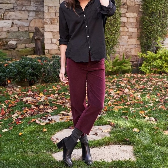 Frank & Eileen - Kinsale Performance Straight Leg Pants - Burgundy - Picture 1 of 14